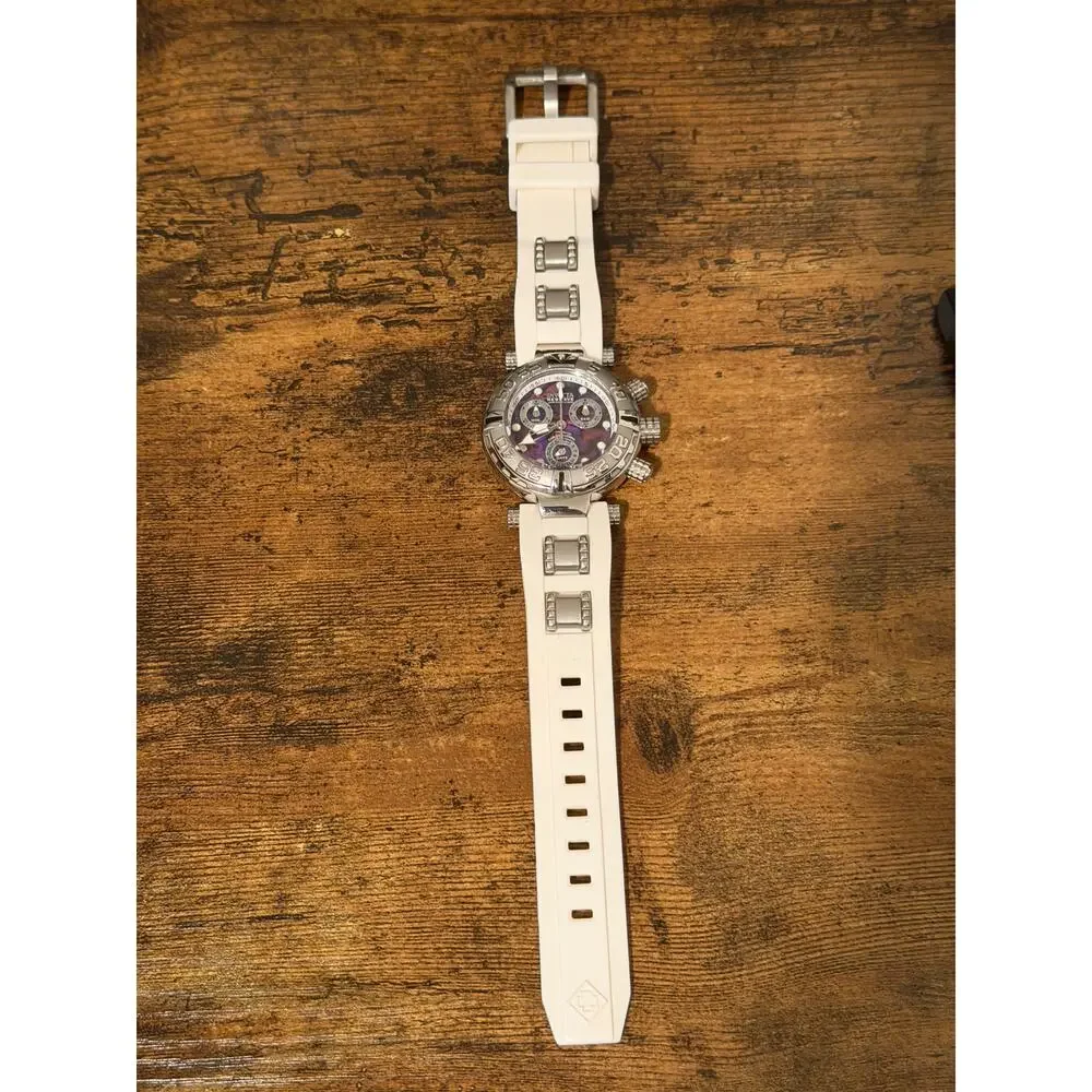 Invicta Reserve Subaqua Noma I 23990 Purple Abalone Swiss Chronograph 47mm